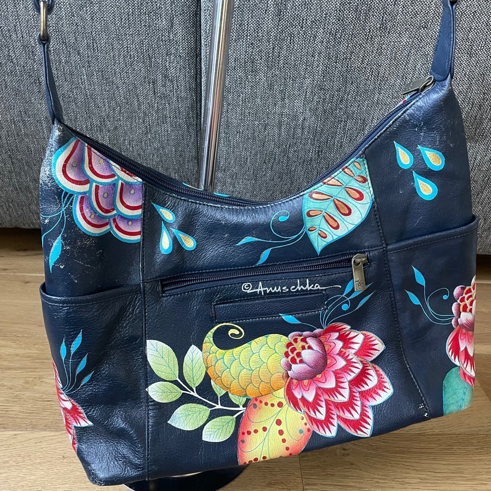 Anuschka painted leather purse - Picture 4 of 9